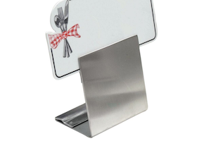 Expressly HUBERT Stainless Steel Dual Height Reversible Sign Holder