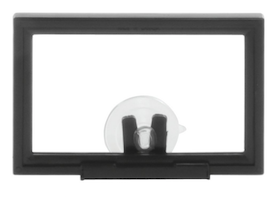 Black Plastic Sign Frame with Suction Cup Mounting Clips