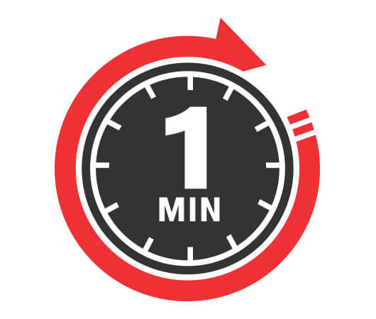1 minute clock