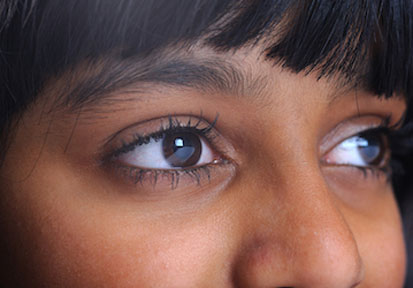 Close up image of a person s eyes highlights the importance of eye contact for healthy communication and relationship strengt