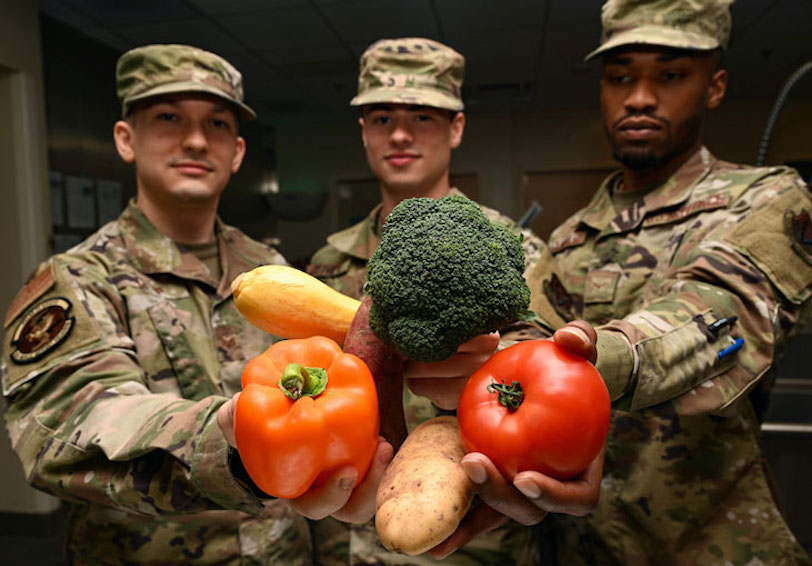 U S  Air Force Airmen from the 633rd Medical Group Nutritional Medicine Clinic pose for a photo at Joint Base Langley-Eustis 