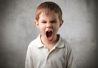 Angry little boy yelling reinforces need for HPRC anger management strategies to improve family resilience and communication 