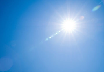 Hot  bright sun shows day with need for heat illness prevention strategies for safe physical training  