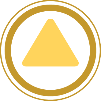 Yellow "yield" triangle