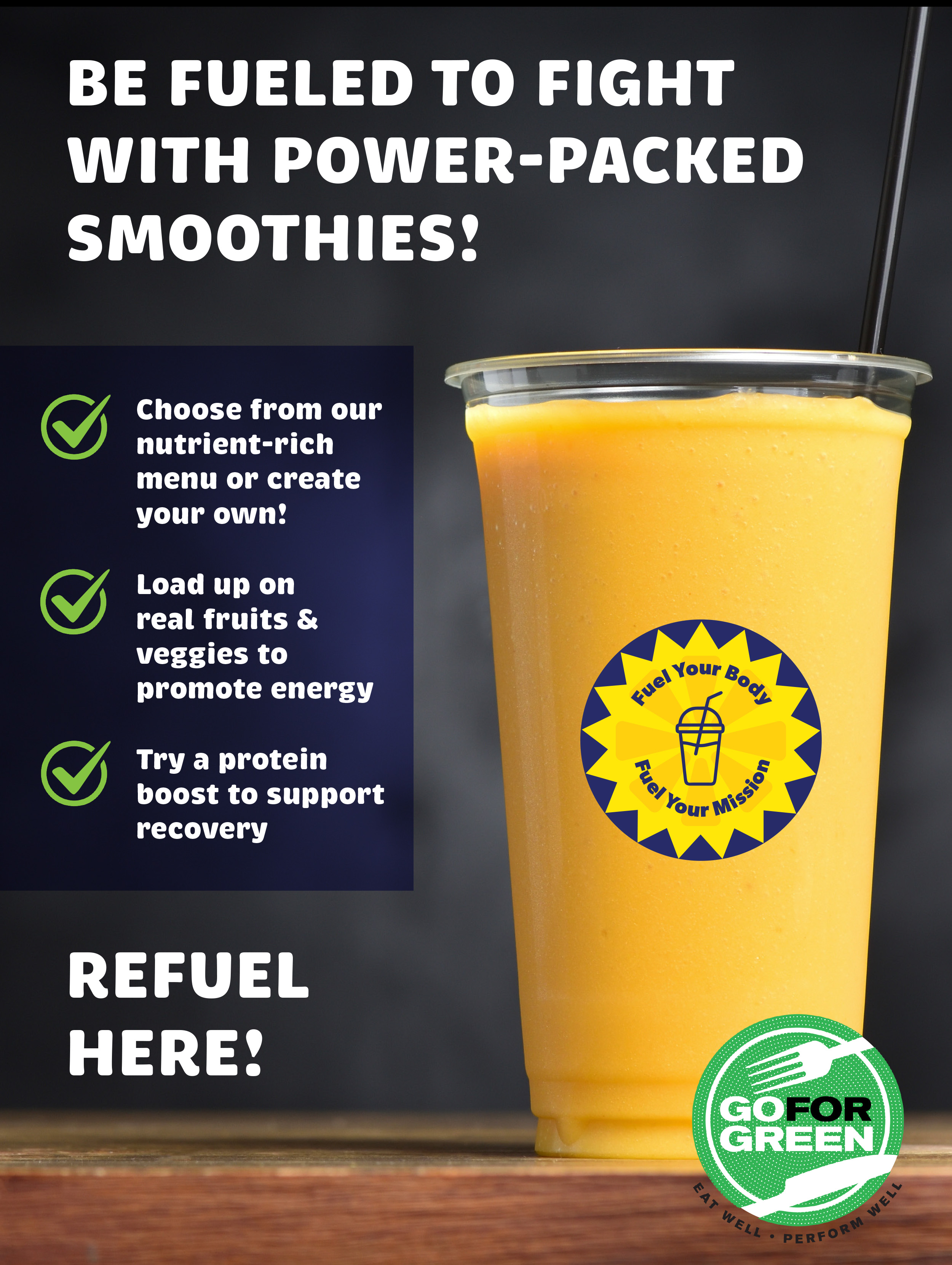 Power-Packed Smoothies infographic