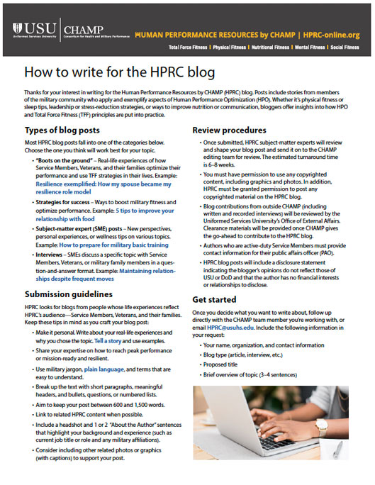 Link to HPRC Blog Guidelines PDF