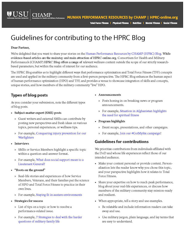 Link to HPRC Guidelines for Contributing to HPRC Blog PDF