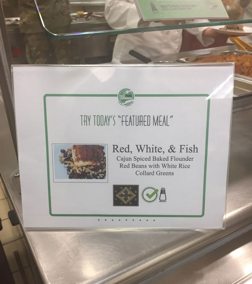 Mainline Featured Meal sign