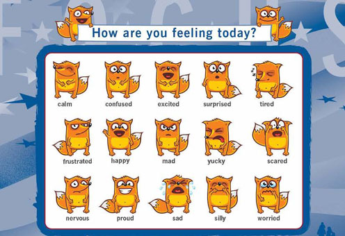  How are you feeling today   handout showing cartoon foxes displaying different emotions can be used to optimize family commu