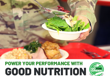 Power your performance with good nutrition  Go for Green logo 