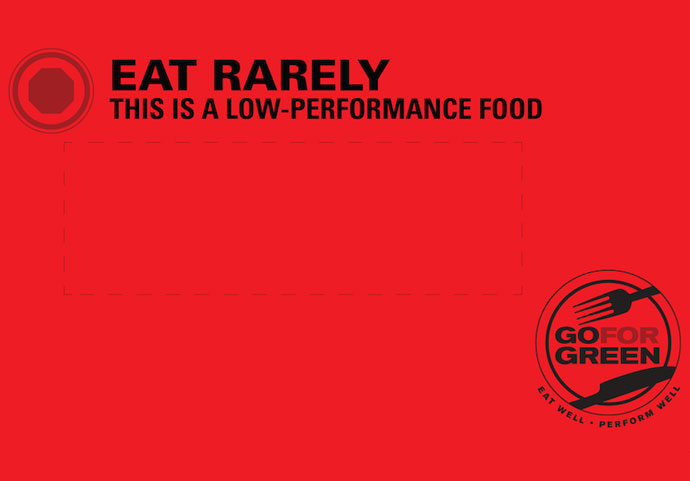 Red food card