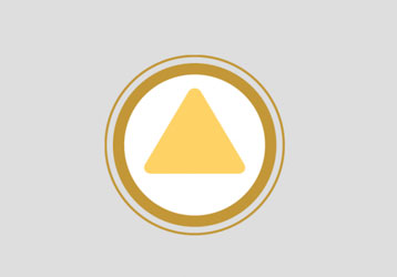 Yellow "yield" triangle symbol as part of G4G color-coded system to identify the best foods for optimal performance nutrition.
