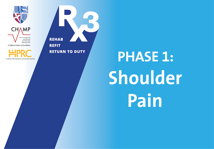 USU CHAMP HPRC Rx3 Phase 1  Shoulder Pain