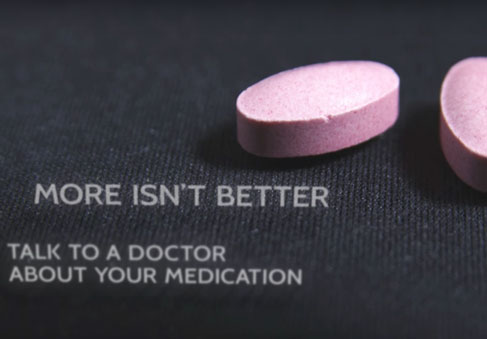 More isn t better video encourages talking to a doctor about optimal medication management  
