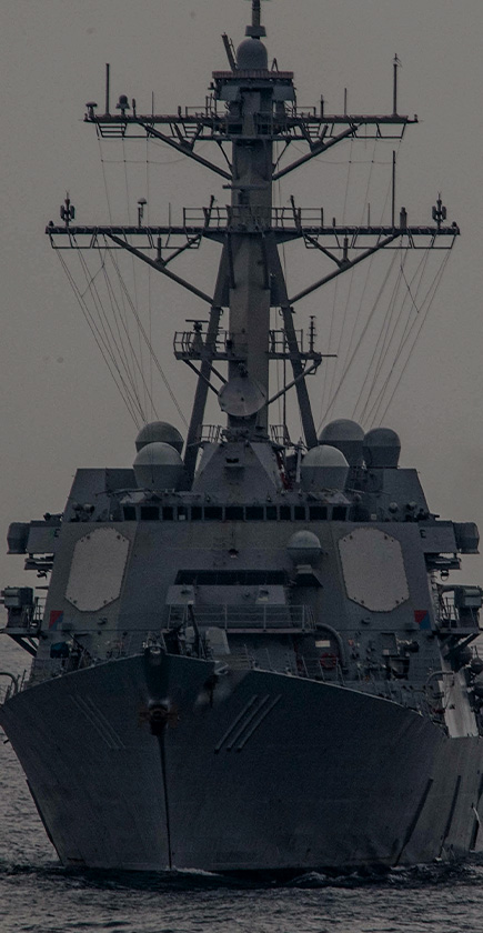 Naval destroyer. U.S. Navy